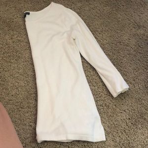 3/4 off white dress top